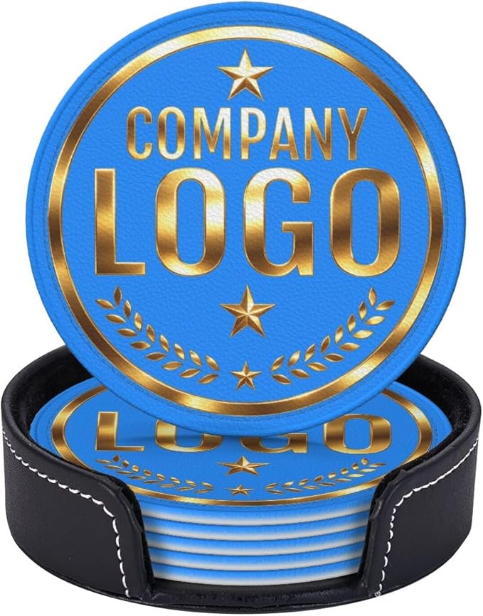 Custom Coaster with Logo by Handmade