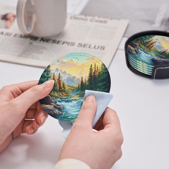 Mountains Nature Scenery Coasters - Image 6