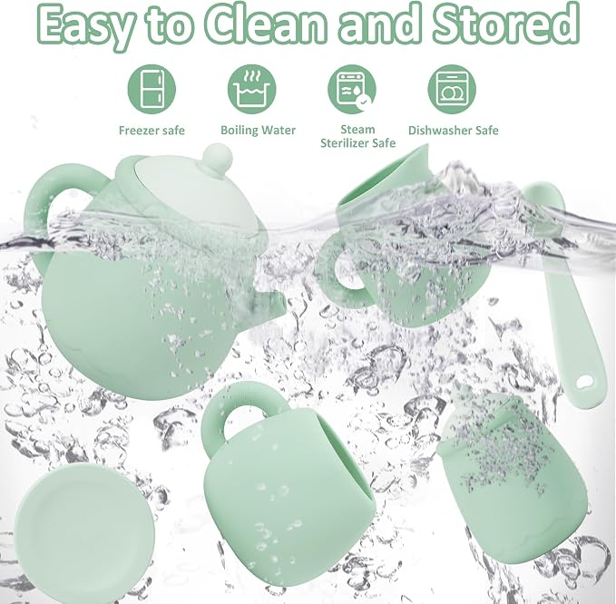 MCGMITT Silicone Tea Set, Tea Party Set - Image 8
