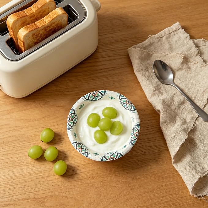 Paper Bowls Disposable Soup Bowl, Heavy Duty Printed Disposable Bowls Bulk - Image 7