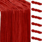 6 Pack Burgundy Cheesecloth Table Runner 35x120 Inch 10Ft Rustic Gauze Cheese by SuBleer