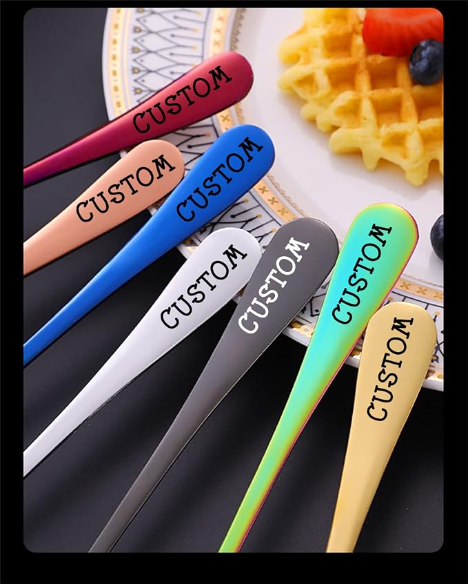 Stainless Steel Customized Flatware Set, Engraving Name Knife Forks Spoon - Image 4