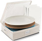 Platter Storage Case – Fine China Storage Containers Hard Shell, Quilted and by HearthHarbor