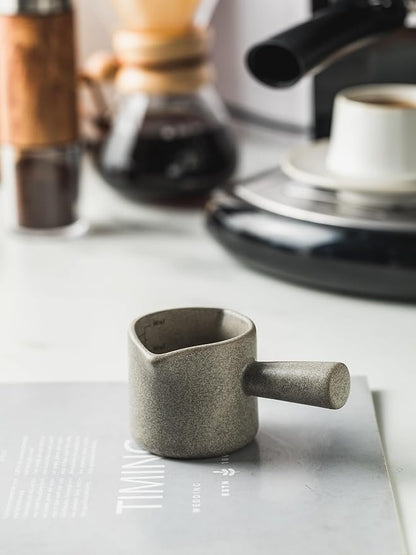 Espresso Cup 3 OZ, Ceramic Espresso Measuring Cup, Double Spouts | Espresso - Image 6