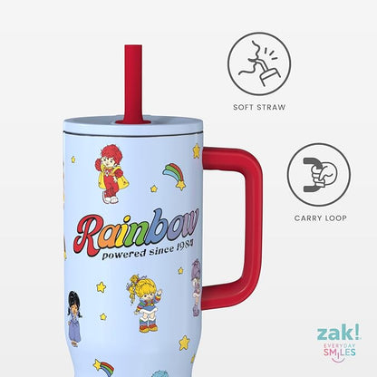 Zak Designs Rainbow Brite 30oz Spill-Proof Stainless Steel Travel Tumbler | BPA - Image 4