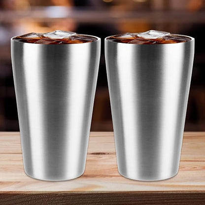 6PCS Stainless Steel Cups 16 oz, Double Wall Vacuum Insulated Stainless Steel - Image 6