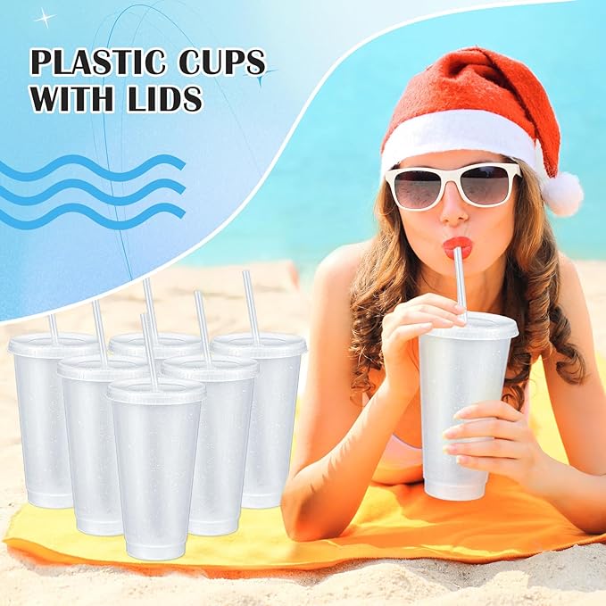 Uiifan 6 Pcs 24 oz Reusable Tumbler - Image 6
