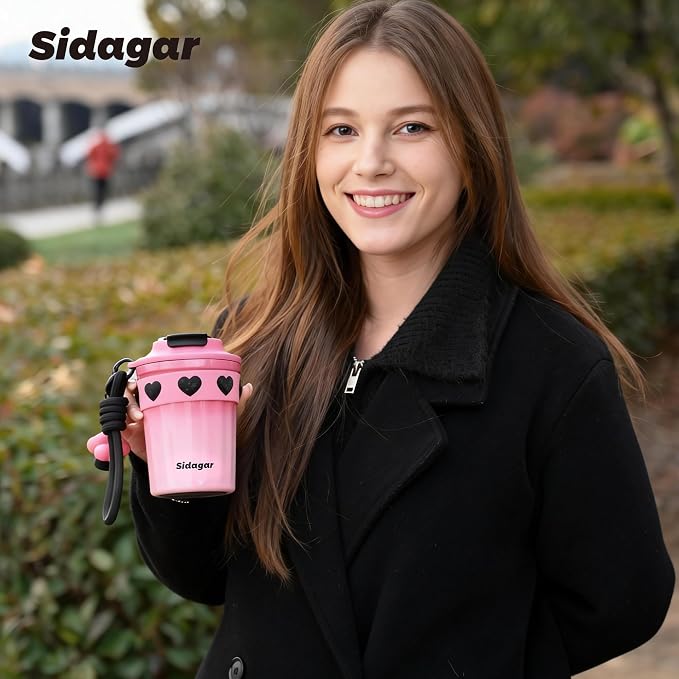 SDGA+ 12 oz Travel Coffee Mug Spill Proof Leak Proof, Stainless Steel Thermal - Image 8