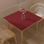 Leather Table Cover,1.8mm Thick,42x42 Inch Table Protector,Table Protector for Dining Room Table,Dining Table Cover,Table Cover Protector,Coffee Table Covers(Black+Wine Red,42x42)