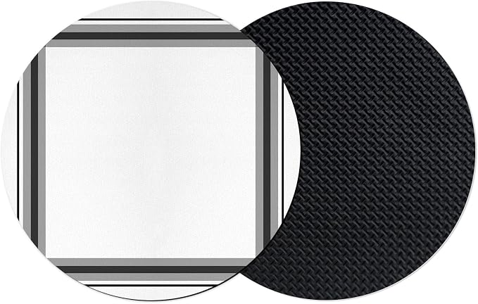 Black Gray Grid Coasters Set of 2, Absorbent Coasters by Unknown