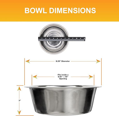 Neater Pet Brands 7 Cup Stainless Steel Dog Bowls, Dog Food Bowl & Water Bowl - Image 3