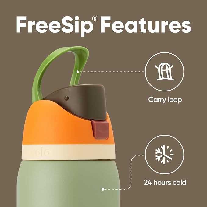 Owala FreeSip Stainless Steel Water Bottle 32 oz Camo Cool - Image 4