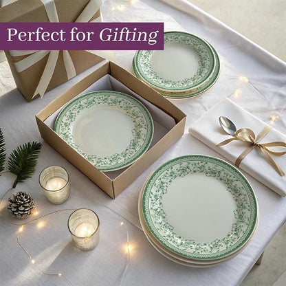 Royal 12-Piece Porcelain Dinnerware Set - Image 9