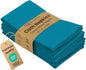 Ruvanti Cloth Napkins Set of 6, 18x18 Inches Napkins Cloth Washable, Soft, Durable, Absorbent, Cotton Blend. Table Dinner Napkins Cloth for Hotel, Lunch, Restaurant, Wedding Parties - Teal