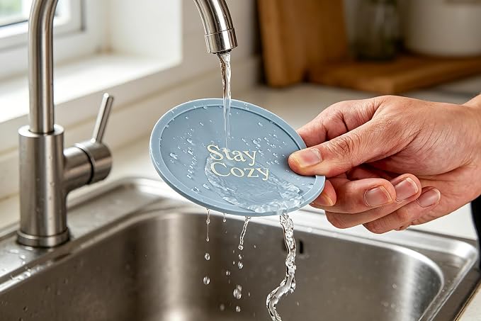 Silicone Coasters Set of 6, Premium Drink Coaster - Image 8