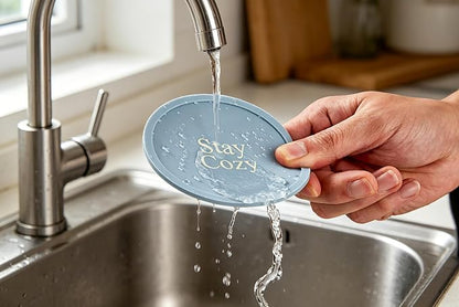 Silicone Coasters Set of 6, Premium Drink Coaster - Image 8