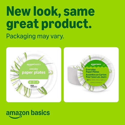 Amazon Basics Everyday Paper Plates, 10 Inch, Disposable, Packaging May Vary - Image 2