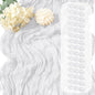 15 Pack White Cheesecloth Table Runner 17 x 108 inch Cheese Cloth Table Runners by Yorcari