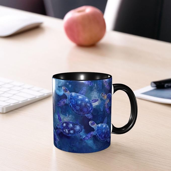 Sea Turtle Coffee Mug 11 Ounce Mugs Ceramic Tea Cup Drinking Water Cups | - Image 7