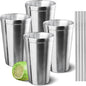 LINALL Stainless Steel Cups, 18oz Shatterproof Cup Double Wall Drinking by Unknown