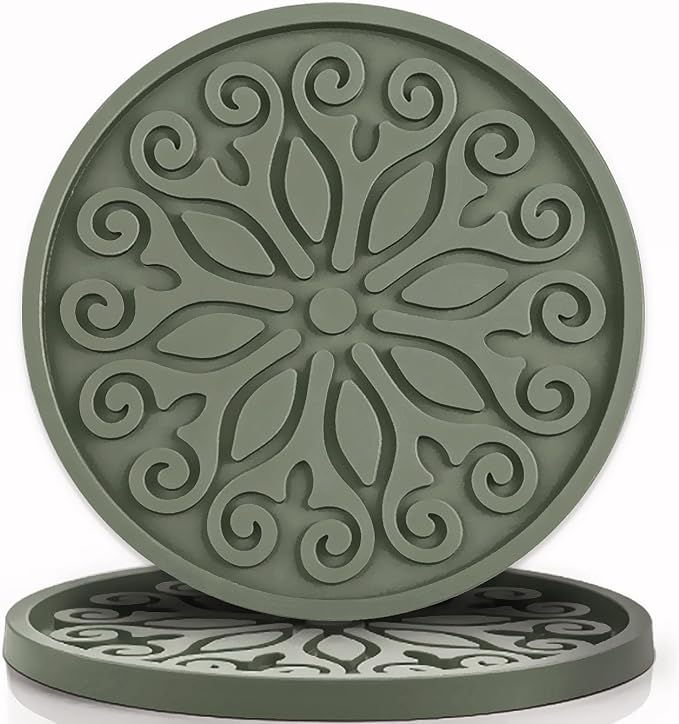 Silicone Coasters for Drinks, Resistant Reusable Drink Coasters-Great Gift for by Unknown