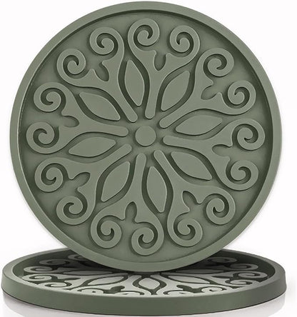 Silicone Coasters for Drinks, Resistant Reusable Drink Coasters-Great Gift for by Unknown