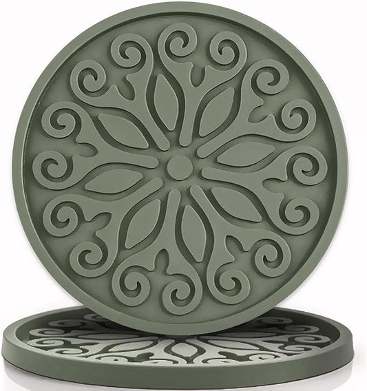 Silicone Coasters for Drinks, Resistant Reusable Drink Coasters-Great Gift for by Unknown