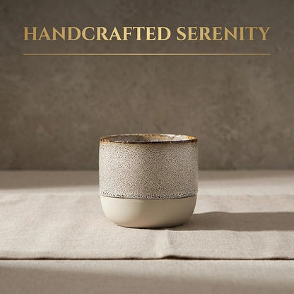 Ceramic Tea Cups 7oz Japanese Style Ceramic Tea Set, Tea Cup, Herbal Tea Coffee - Image 4