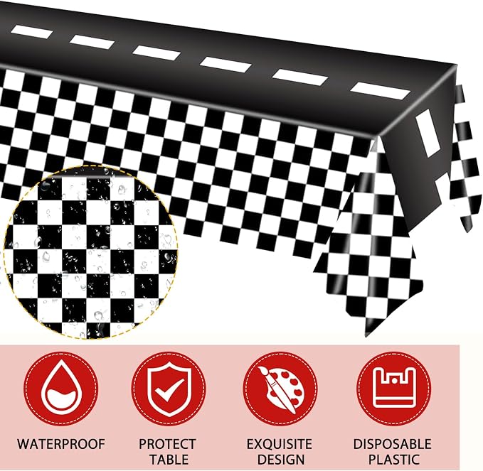 41Pcs Race Car Birthday Party Decorations, Start Your Engines Party Tableware - Image 5