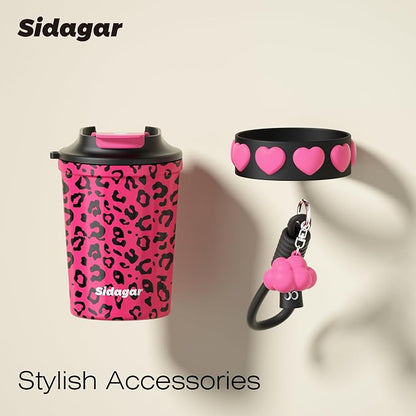 SDGA+ 12 oz Travel Coffee Mug Spill Proof Leak Proof, Stainless Steel Thermal - Image 5