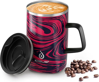Ideus 16 oz Insulated Stainless Steel Coffee Mug by IDEUS