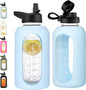 CIVAGO 64 oz Glass Water Bottle by CIVAGO