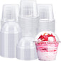 Alaeseje 100 Pack 8 oz Clear Plastic Cups by Alaeseje