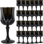 24Pack Plastic Wine Glasses, 7oz Vintage Goblets by LEYIQU