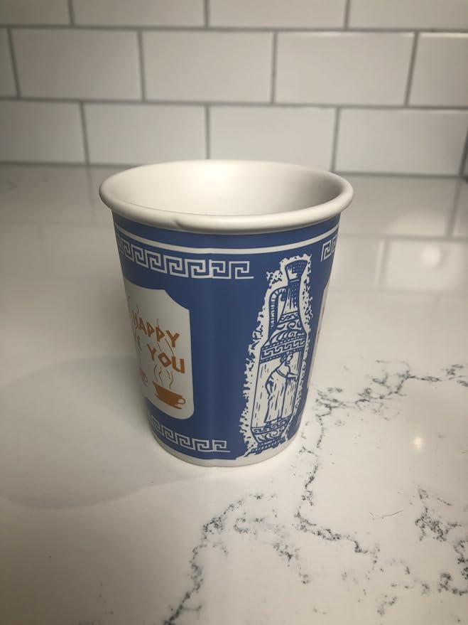 ExceptionLab 10 oz Ceramic New York City Greek Coffee Cup "We are Happy to - Image 3