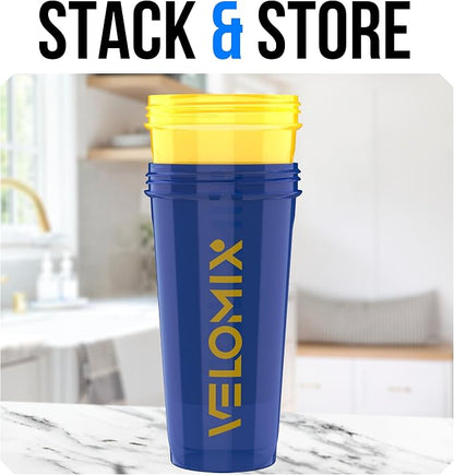 VELOMIX 2 Pack 28oz Protein Shaker Bottle - Image 6
