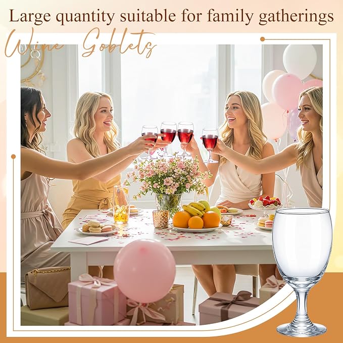 Patelai Set of 30 Water Goblet, 16 oz Clear Drinking Glasses Bulk Dishwasher - Image 6