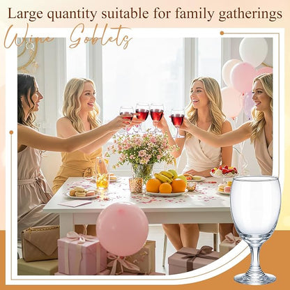 Patelai Set of 6 Water Goblet, 16 oz Clear Drinking Glasses Bulk Dishwasher Safe - Image 6