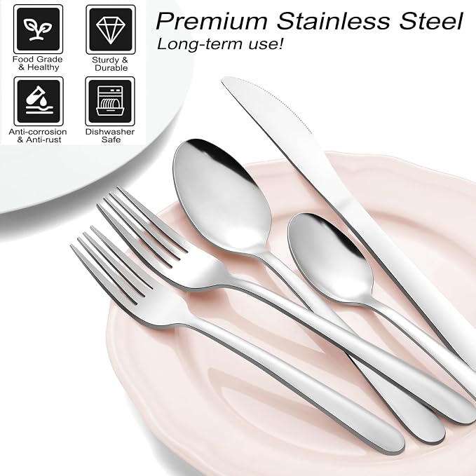 Pleafind 72-Pieces Silverware Set - Image 4