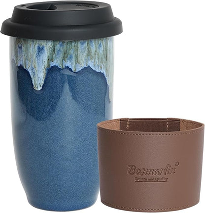 Bosmarlin Ceramic Travel Coffee Cup by Bosmarlin