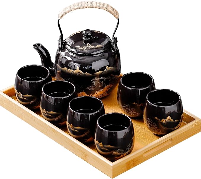 Japanese Tea Sets for Adults, Chinese Tea Set Gongfu Tea Set Japanese Teapot by REOWONU