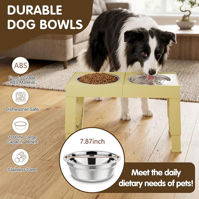 XIAZ Elevated Dog Bowls Large Breed Raised Dogs Bowl Stand Large/Medium Sized - Image 6