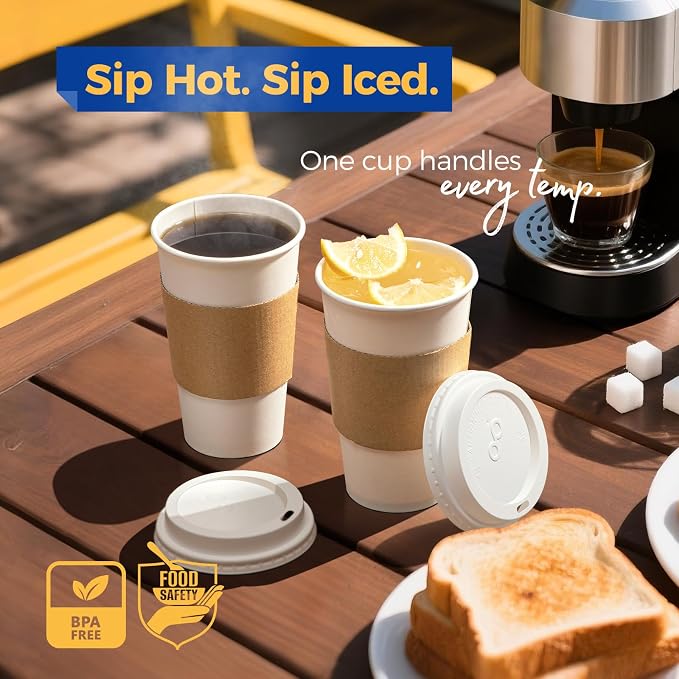 Fit Meal Prep 500 Pack 16 oz Disposable Coffee Cups - Image 5