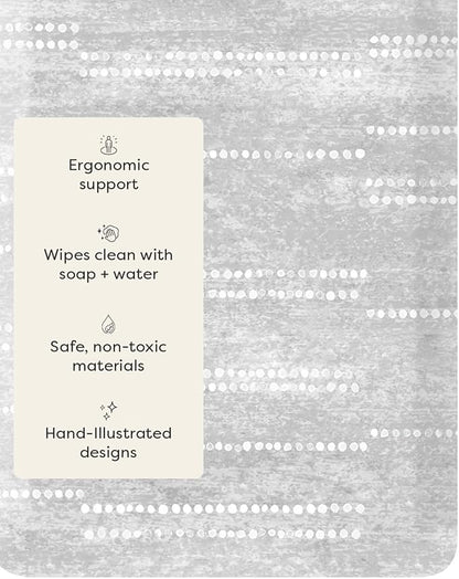 House of Noa Nama Standing Mat – Anti-Fatigue Cushioned Kitchen Mats for Floor | Ergonomic Bounce-Back Foam Kitchen Mats | Anti-Fatigue Mats for Kitchen & Standing | Aspen Dove | 22"x72"