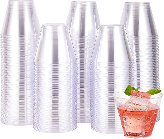 JOLLY CHEF     Clear Disposable Plastic Cups Heavy-duty by JOLLYCHEF