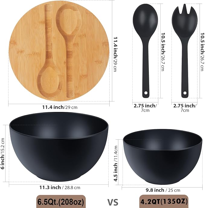 11.3" Extra Large Salad Bowl - Image 5