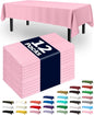 Pureegg Plastic Table Cloth Disposable 12 Pack, 54 x 108 Inch Table Cloths by Pureegg