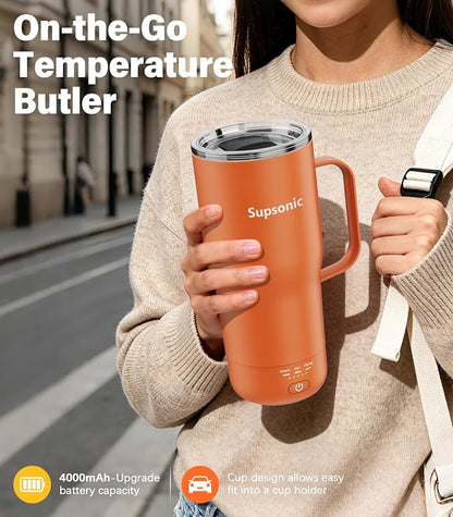 Supsonic Heated Coffee Mug, 20oz Electric Temperature Control Cup | Keeps - Image 4