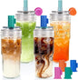 ANOTION Bamboo Mason 24oz Glass Tumbler by ANOTION