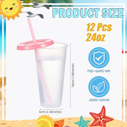 Mifoci 12 Pcs Plastic Tumbler - Image 2